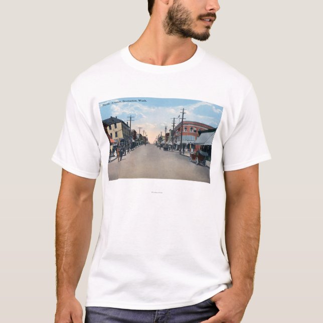 Pazifische Alleen-Ansicht T-Shirt (Vorderseite)