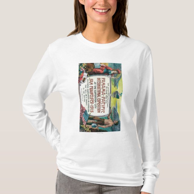 Pazifische internationale Ausstellung Panamas T-Shirt (Vorderseite)