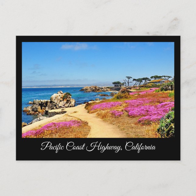 PAZIFISCHE KÜSTE HIGHWAY KALIFORNIEN POSTCARD POSTKARTE (Vorderseite)