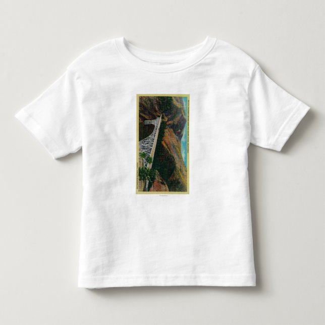 Pazifische Landstraßen-Brücke über Shasta Fluss Kleinkind T-shirt (Vorderseite)