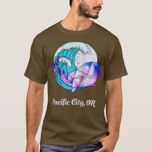 Pazifische Stadt oder Japanisch Pinot Geometric Or T-Shirt