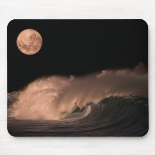 Pazifische Sturmwellen   Nordküste von Oahu, Hawai Mousepad