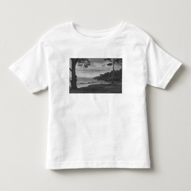 Pazifische Waldung, CA - Pebble Beach auf 17 Meile Kleinkind T-shirt (Vorderseite)