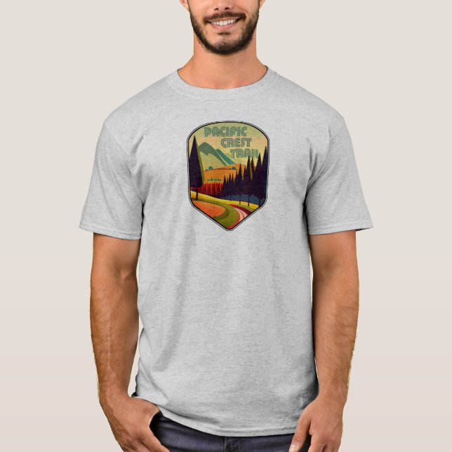 Pazifische Wappen-Trail-Farben T-Shirt (Vorderseite)