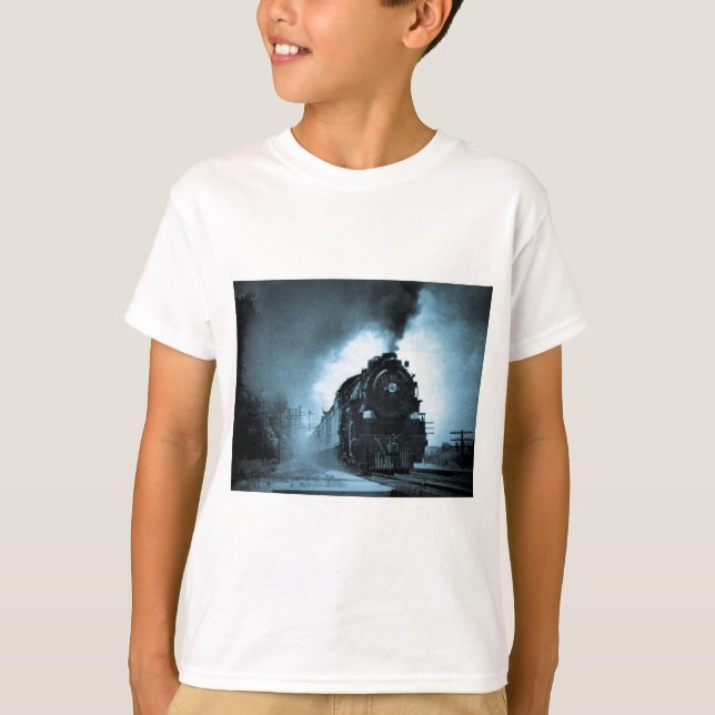 Pazifischer Dampf-Passagier Missouris cyan-blau T-Shirt (Vorderseite)