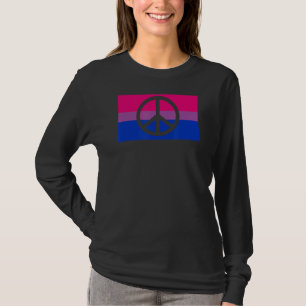 Pazifischer Friedenssyndikprotest Hippie Gay Bisex T-Shirt