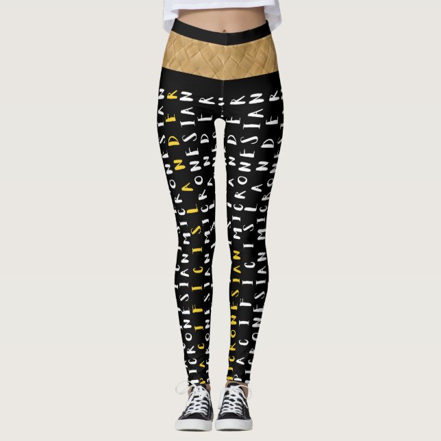 Pazifischer Islander Micronesian Proud Leggings (Vorderseite)