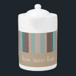 Pazifischer Ozean Streifen<br><div class="desc">Wir feiern den Pazifischen Ozean in diesem lustigen Trendy Stripes-Muster - mit Farben vom Strand. Sand, Ozeanblau Wir haben alle in diesem Design verwendeten Bilder individuell verlassen - Sie können mit ihnen nach Herzenslust spielen - Klicken Sie auf den orangen 'CustomizeThis' Button und markieren Sie das gewollt Bild, um es...</div>