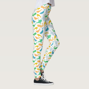 Pazifischer Ozeanwal Wasserfarbe Leggings