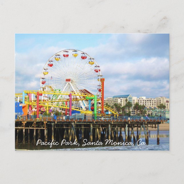 Pazifischer Park, Santa Monica, Ca. Postkarte (Vorderseite)