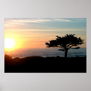 pazifischer Sonnenuntergang Poster