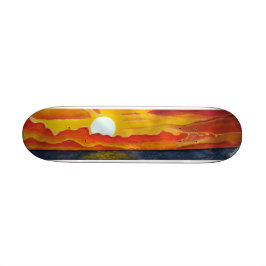 Pazifischer Sonnenuntergang - Surfbrett Skateboard