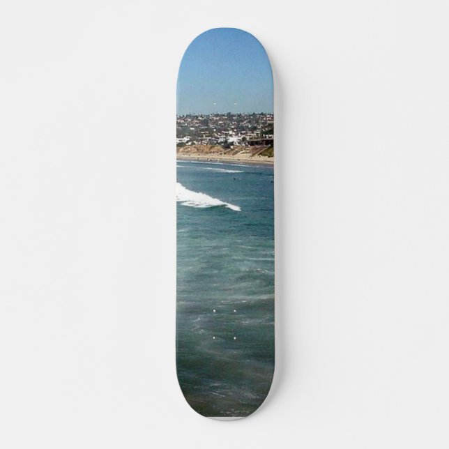 Pazifischer Strand-Wellen-Surfer-Sand-San Diego Skateboard (Vorne)