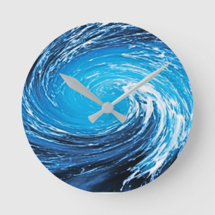Pazifischer Surf Runde Wanduhr