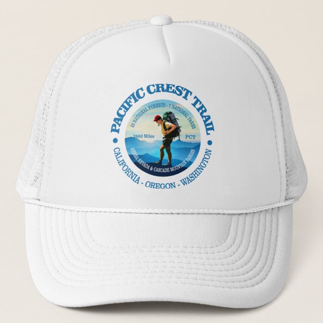 Pazifischer Wappen-Pfad (Hiker C) Truckerkappe (Vorderseite)