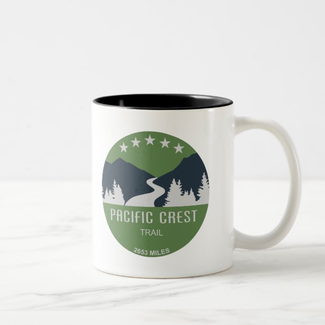 Pazifischer Wappen Zweifarbige Tasse (Rechts)