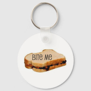 PB&J "BEISSEN MICH" SANDWICH-DRUCK SCHLÜSSELANHÄNGER