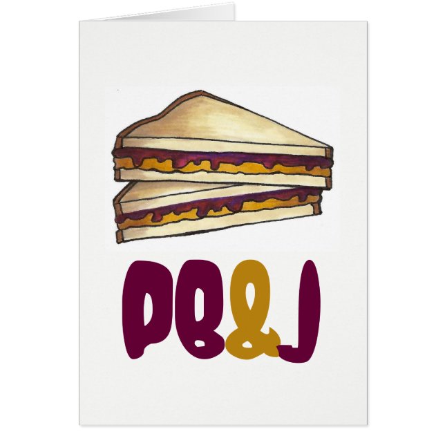 PB&J Peanut Butter und Jelly Sandwich Lunch Food (Vorne)