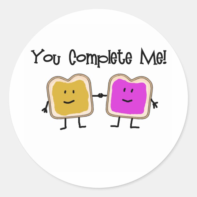 PB & J RUNDER AUFKLEBER (Vorderseite)