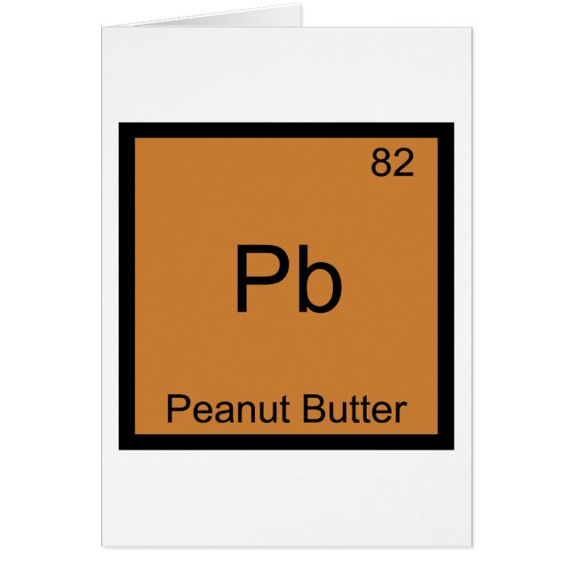 Pb - Peanut Butter Chemie Periodisches Tabellensym (Vorne)
