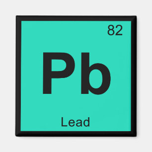Pb - Periodisches Symbol-Element für die Bleichem Magnet