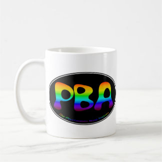 PBA schwarze Tasse Oval-15oz