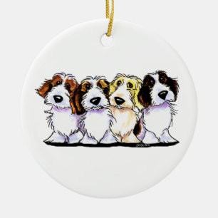 PBGV Kumpel personalisiert Keramik Ornament