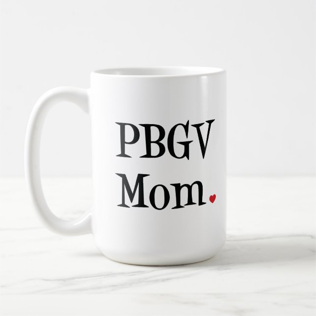 PBGV Mama-Tasse Kaffeetasse (Links)
