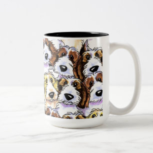 PBGV Satz Zweifarbige Tasse