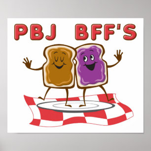 PBJ BESTE FREUNDIN Funny Poster