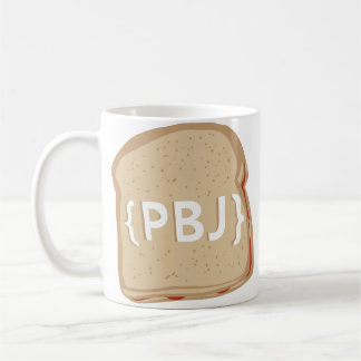 {PBJ} Logo - verdoppeln mit Seiten versehene Tasse