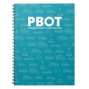 PBOT Blue Notebook Notizblock