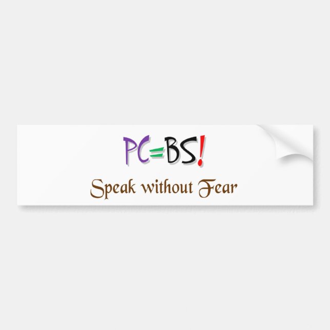 PC=BS! AUTOAUFKLEBER (Vorne)