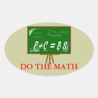 PC=BS Mathematik2 Ovaler Aufkleber
