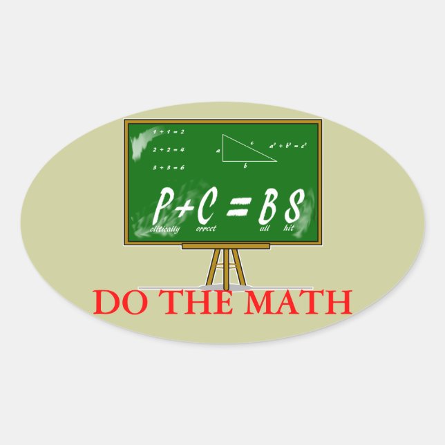 PC=BS Mathematik2 Ovaler Aufkleber (Vorderseite)