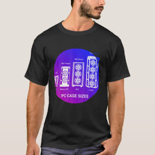 PC-Builder - RGB-Gehäuse-Größe für PC-Gamer T-Shirt
