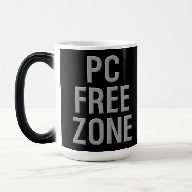 PC Free Zone Black Morphing Tasse (Links)