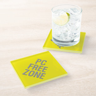 PC Free Zone gelb Diamant Untersetzer