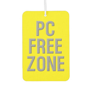 PC Free Zone gelbe Autoluft-Erfrischung Autolufterfrischer