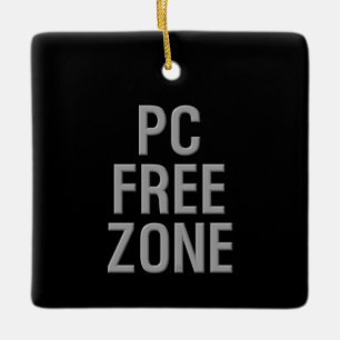 PC Free Zone noir céramique ornement carré