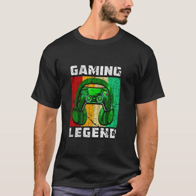 PC Gaming Legend Geschenk Son Brother Video Games  T-Shirt (Vorderseite)