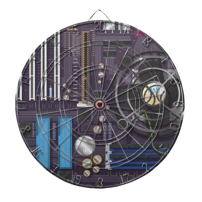 PC-Mainboard Dartscheibe (vorne)