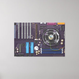 PC-Mainboard Leinwanddruck