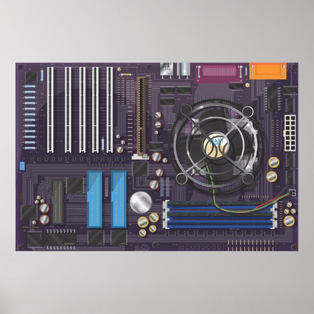 PC-Mainboard Poster (Vorne)