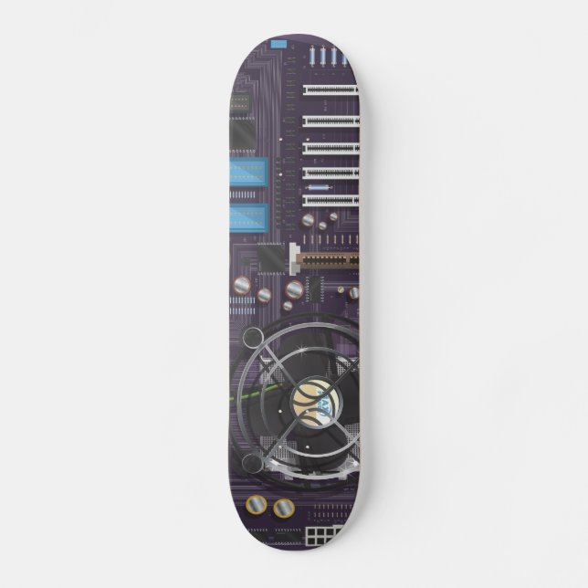 PC-Mainboard Skateboard (Vorderseite)