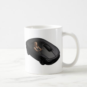 PC-Maus-Auto: Klicken Sie mit der Geschwindigkeit Kaffeetasse