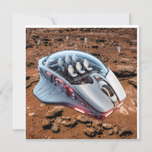 PC Mouse-Spacecraft: Scroll auf Mars - Mission 01. Einladung