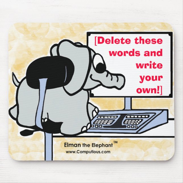 PC Pachyderm MAUSUNTERLAGE Mousepad (Vorne)
