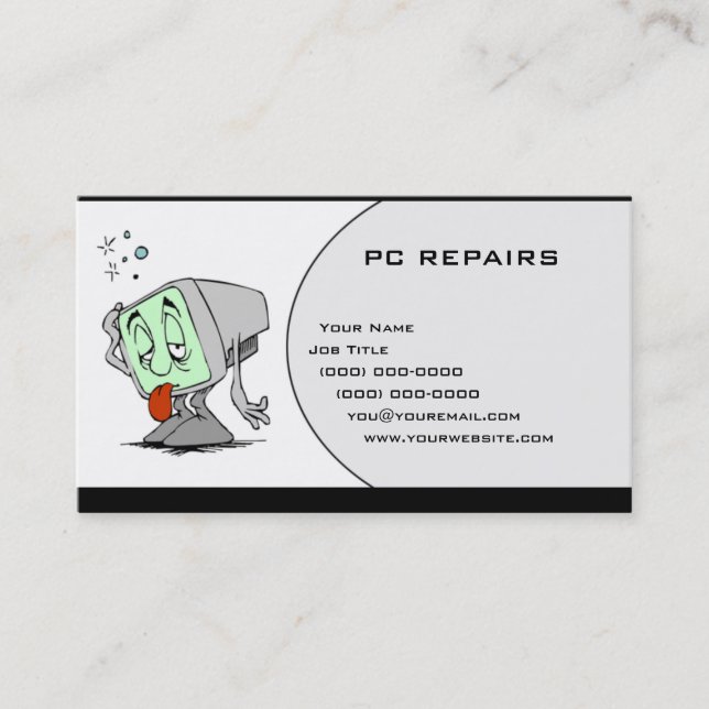 PC-REPARATUREN VISITENKARTE (Vorderseite)