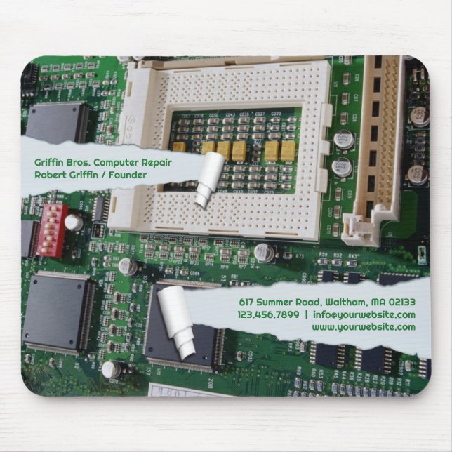 PC-Reparaturmaus Mousepad (Vorne)